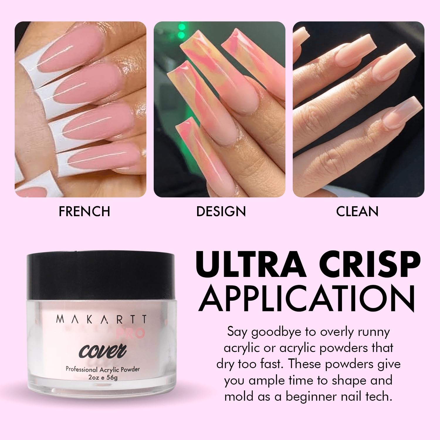 Professional Acrylic Nail Starter Kit for Beginners - Pink & Clear Powder Set with High-Quality Essentials | Perfect for Nail Salon, Home Manicure & DIY Nail Art