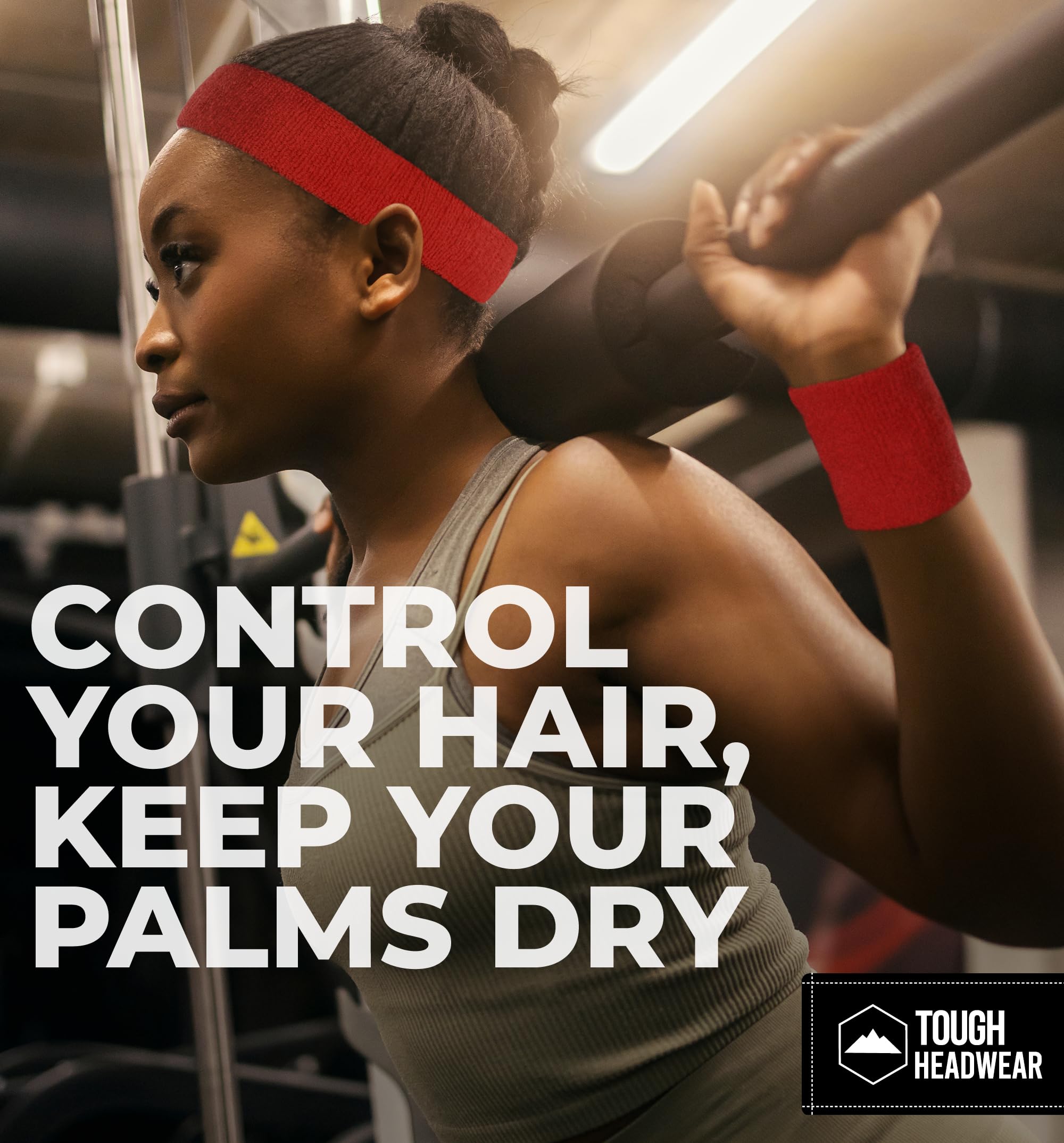 Breathable Terry Cloth Sweatband Headband & Wristband Set for Men & Women - Moisture Wicking Sports Accessories for Tennis, Basketball, Gym Workouts & Exercise | Perfect for Running, Yoga & Active Lifestyles