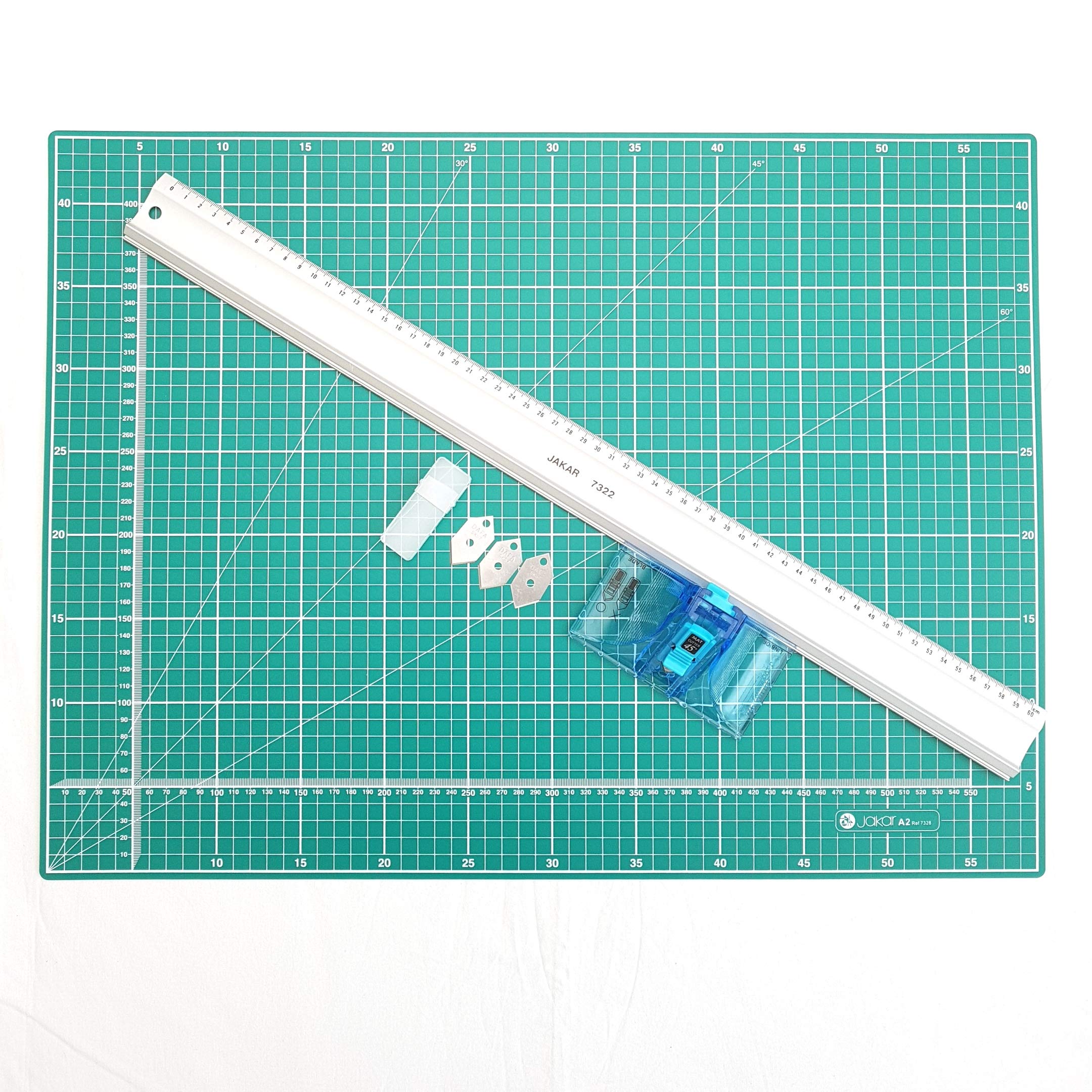 A2 Mount Board Cutter Kit - 60cm Photo Guide Ruler & Self-Healing Cutting Mat Set for Framing, Scrapbooking, and Art Projects - Perfect for Picture Framing, Crafting, and DIY Projects