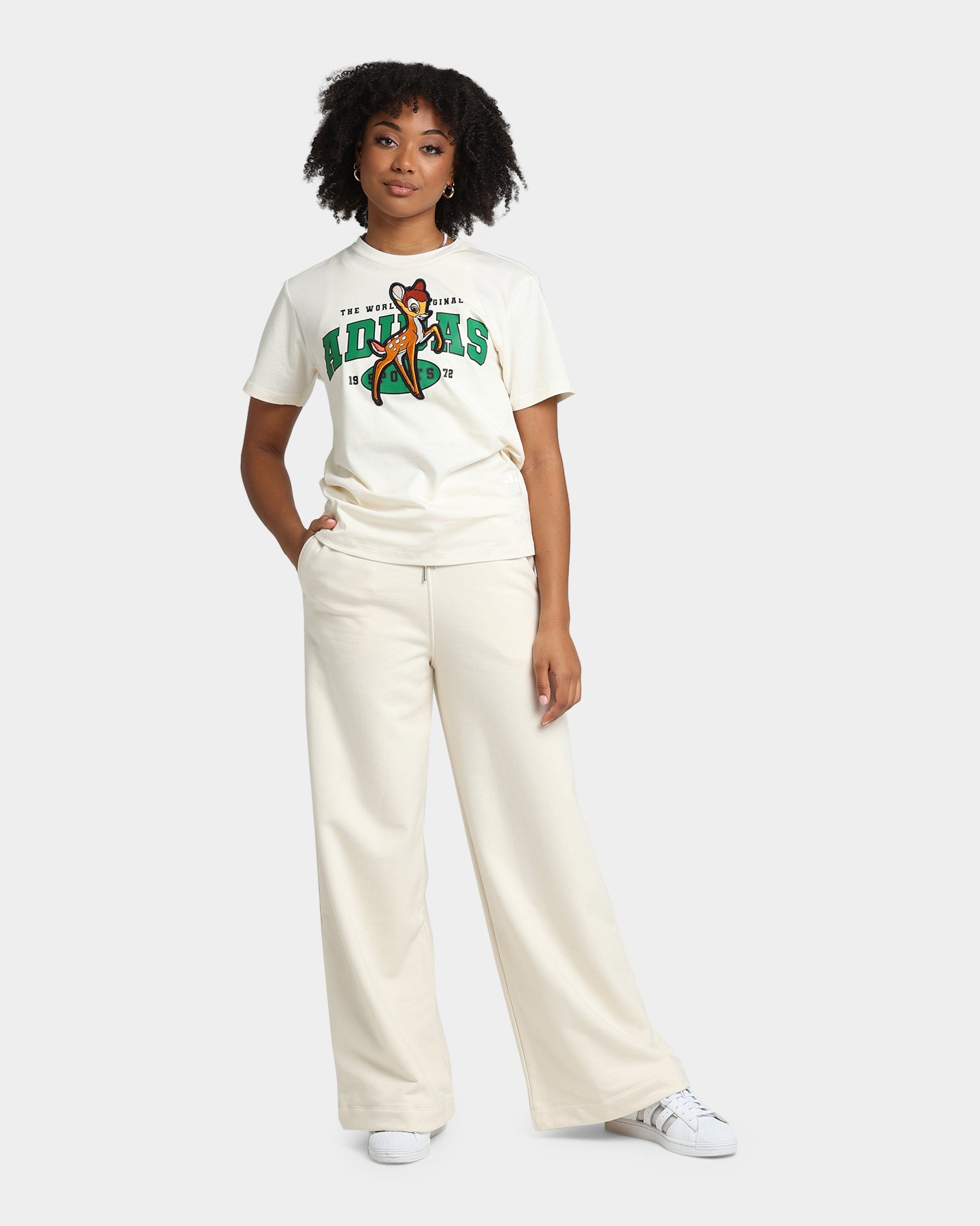 Adidas Women's Wide Leg Sweatpants - High Waisted Lounge Pants for Yoga, Running & Casual Wear - Non-Dye Comfortable Athletic Joggers
