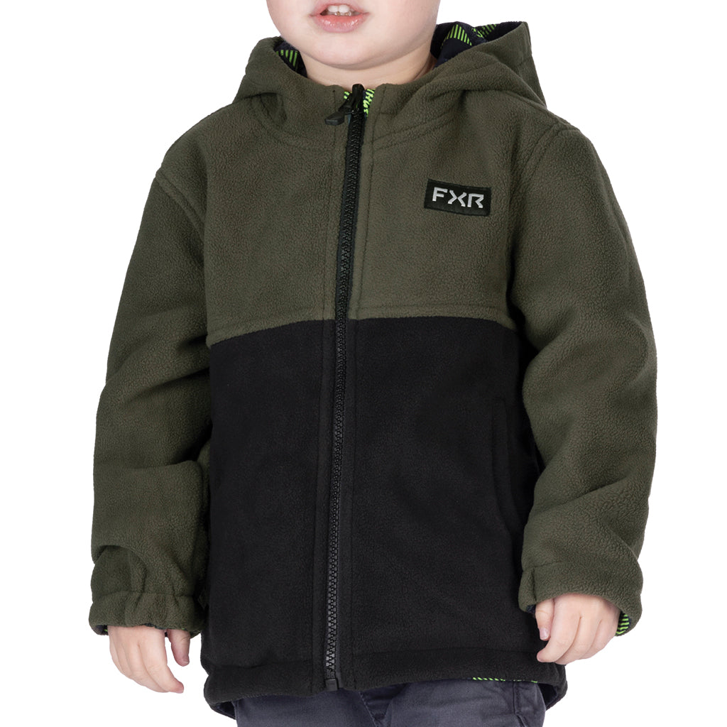 FXR Ride Reversible Jacket for Toddlers - Waterproof & Windproof Winter Coat for Boys & Girls - Ideal for Snowboarding, Skiing & Outdoor Play