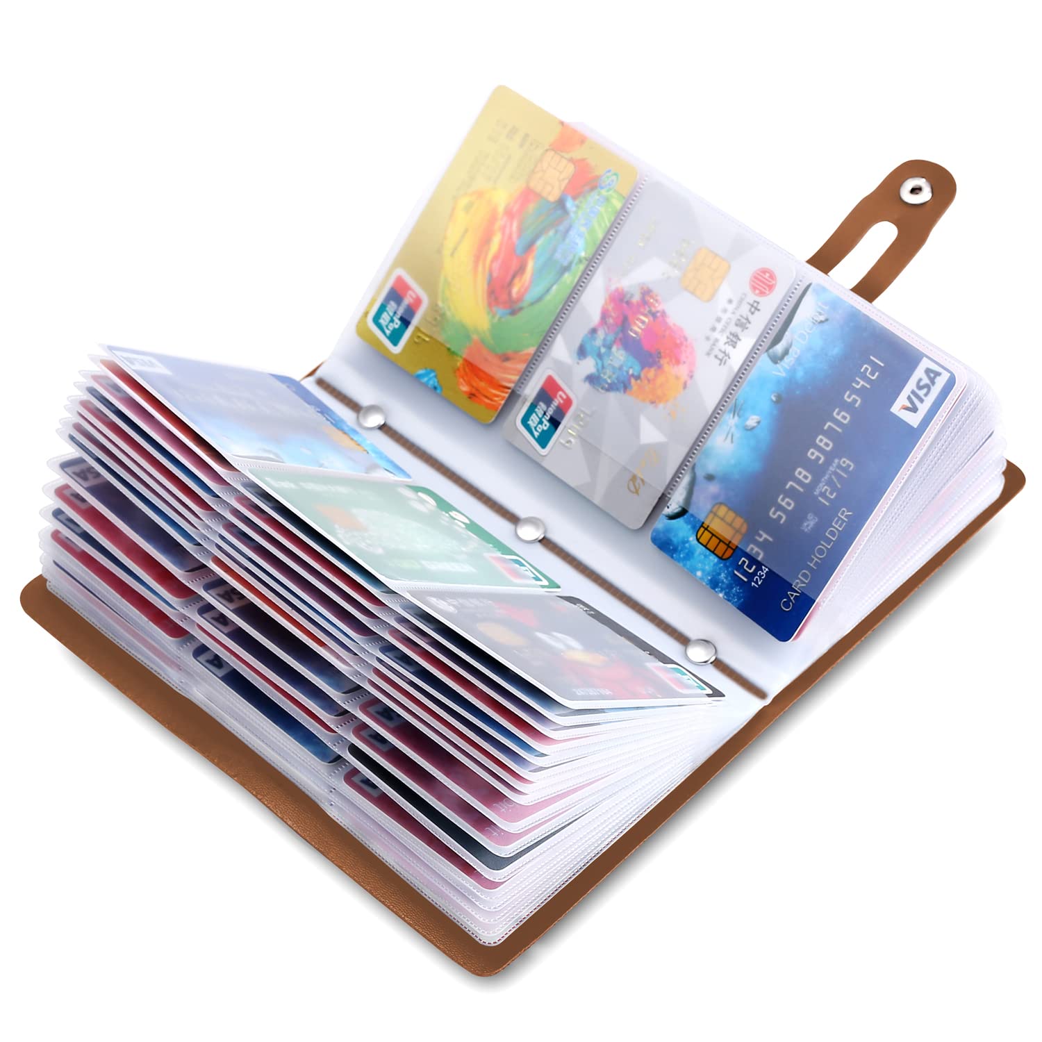 Premium RFID Blocking Business Card Holder for Women - 96 Card Slots Organizer with Secure Storage | Professional Name Card Case for Office, Networking Events & Travel | Protects Against Loss, Damage & Identity Theft