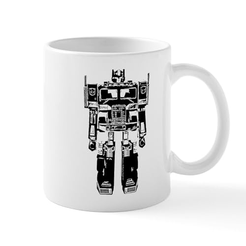 White - Optimus Prime Robot Mugs