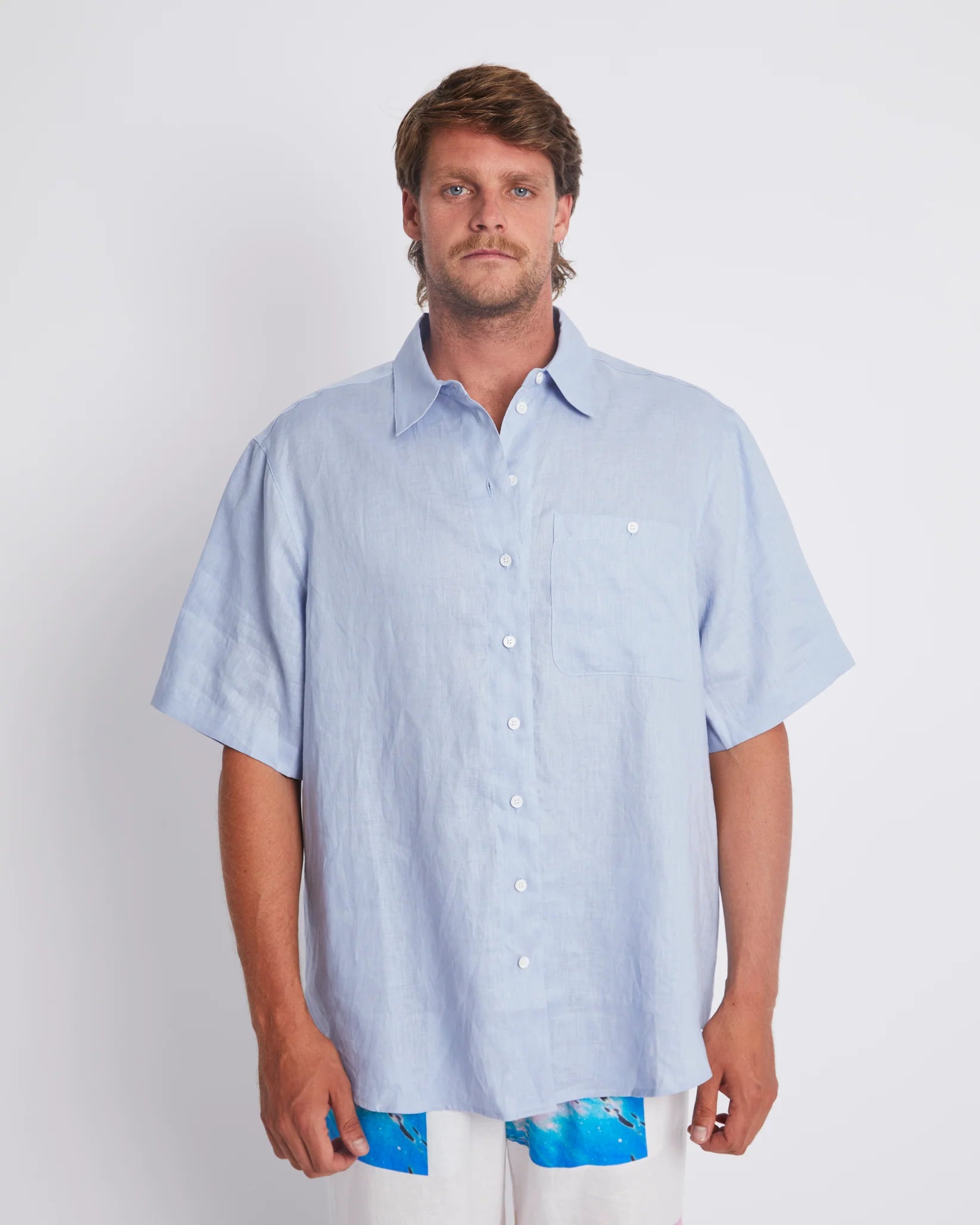 Alice Blue Oversized T-Shirt for Women - Comfortable & Stylish Big Shirt for Casual Wear, Lounge & Everyday Outfits