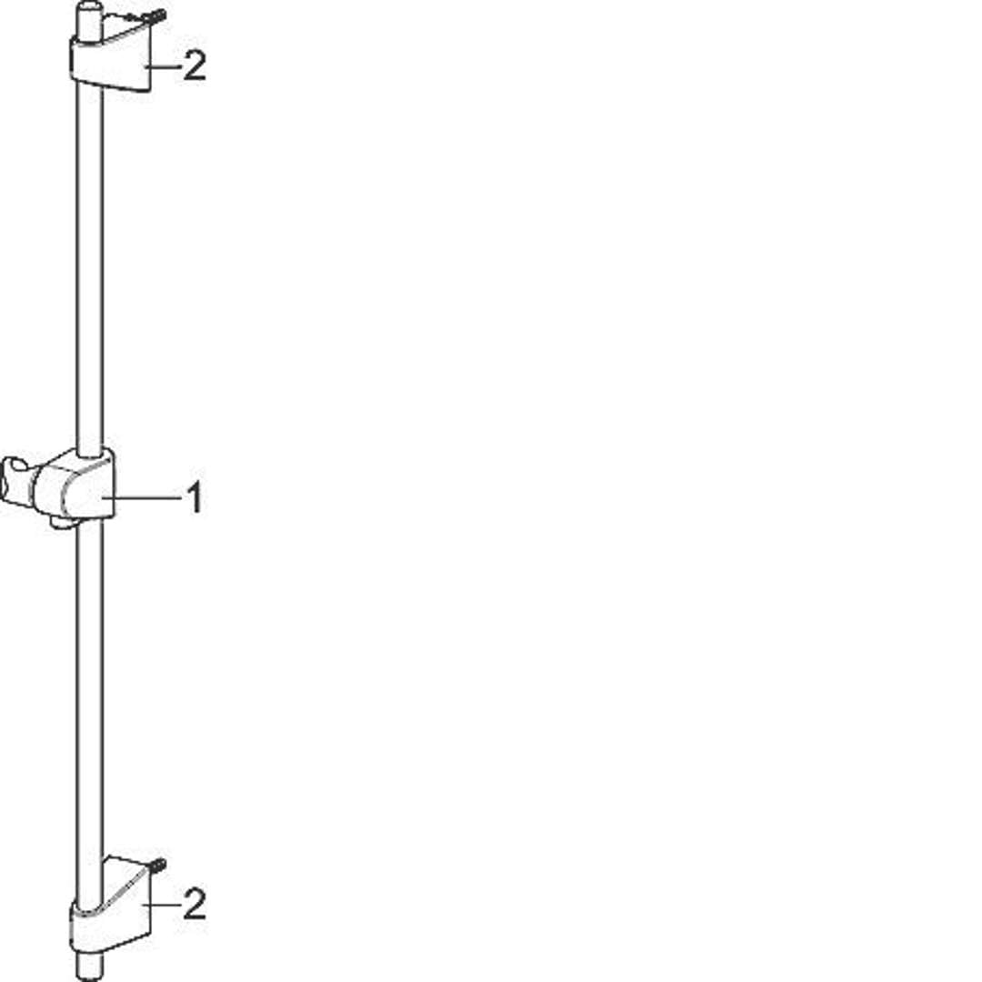 Premium Wall Mount Shower Bar Set with 3-Jet Hand Shower, 95mm Rain Shower Head & 1750mm Hose - Adjustable 720mm Sliding Rod for Bathroom & Spa Relaxation