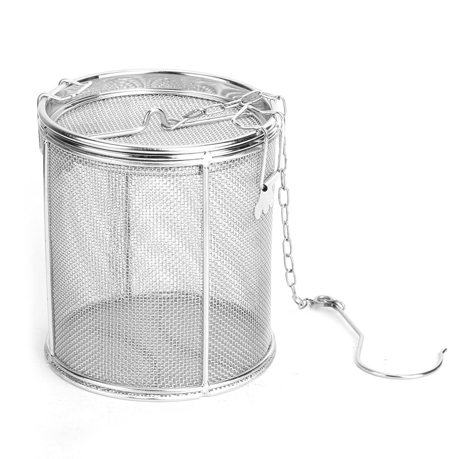 Premium Stainless Steel Large Capacity Seasoning Strainer - Tea, Soup & Spice Filter Basket with Fine Mesh (3#) - Perfect for Cooking, Brewing & Baking