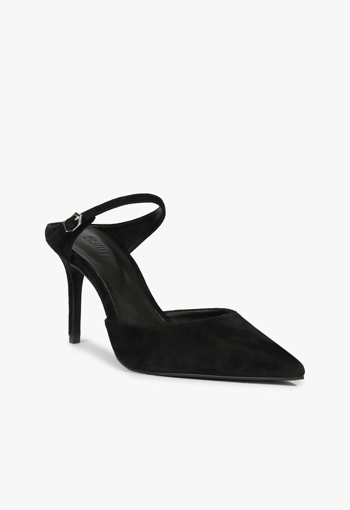 Laura Women's Mid Heel Stiletto Black Pumps - Elegant Dress Shoes for Work, Party & Special Occasions