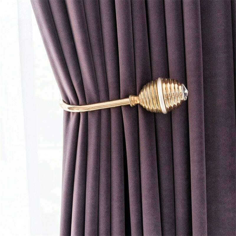 Luxury Velvet Curtains for Living Room & Bedroom - Soft Plush Blackout Drapes with Thermal Insulation, Purple (84 Inch Length) - Perfect for Home Decor, Noise Reduction & Light Blocking