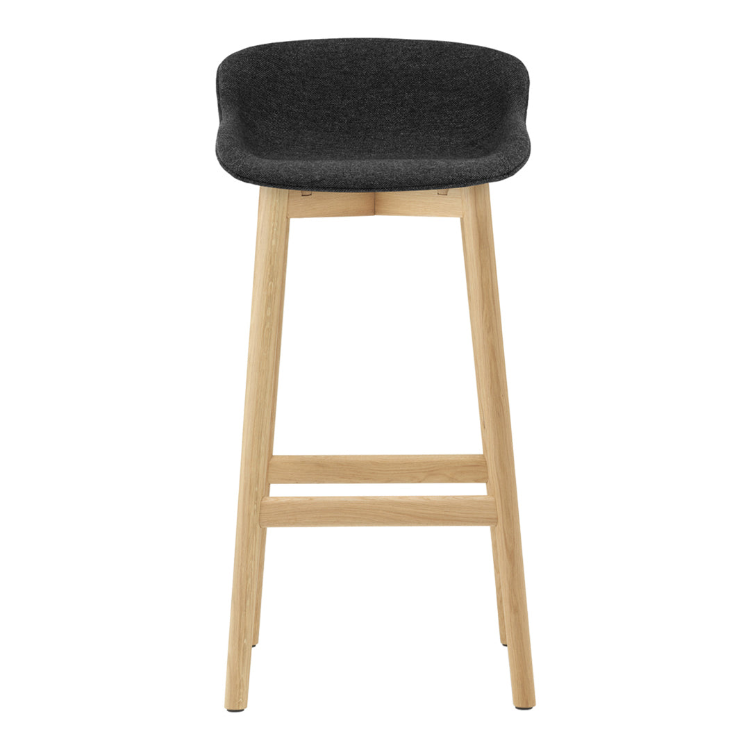 Premium Hyg Bar Stool with Full Upholstered Seat & Sturdy Wood Base - Perfect for Kitchen Islands, Home Bars, and Modern Dining Spaces