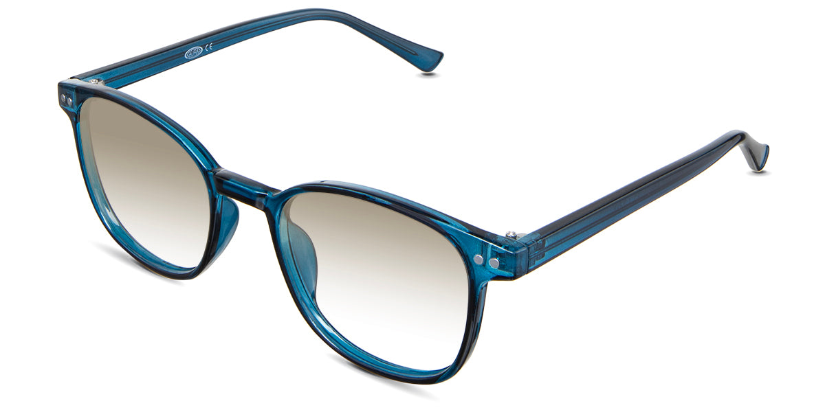 Davie Men's Prescription Tinted Glasses - Blue Light Blocking & UV Protection for Work, Gaming & Reading
