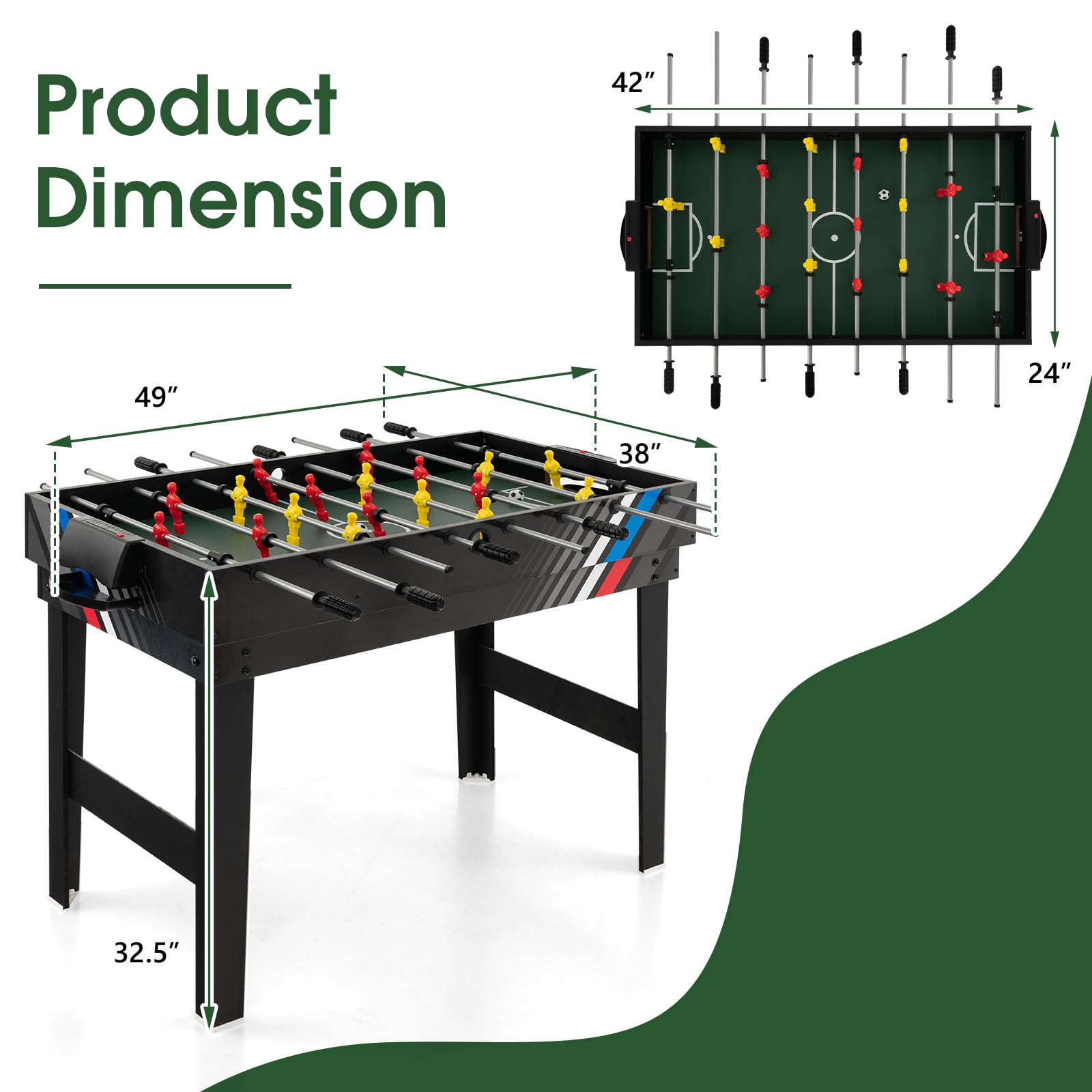 Giantex 4-in-1 Multi Game Table - 49