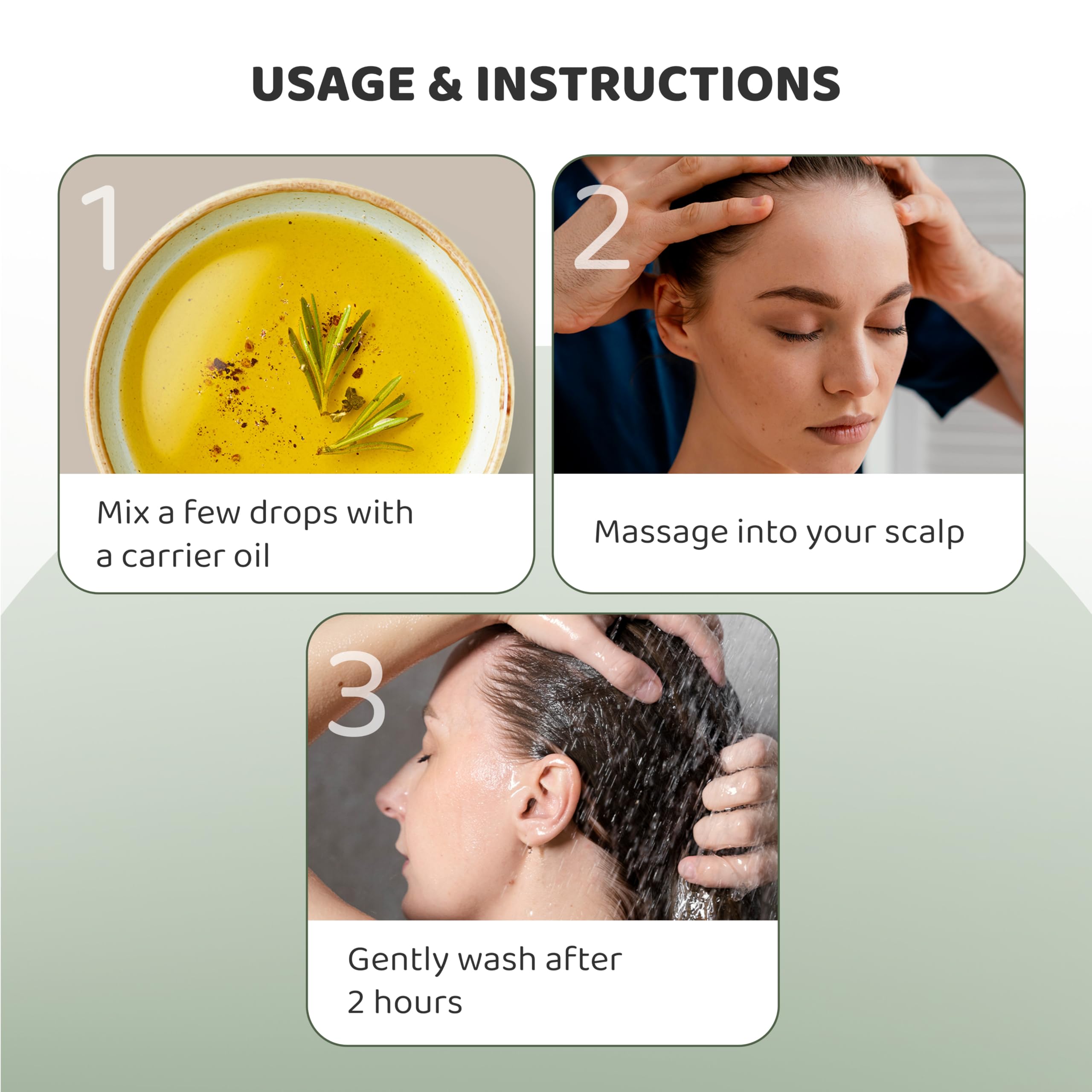 Rey Naturals Pure Rosemary Essential Oil for Hair Growth, Hair Loss Control & Dandruff Treatment | Non-Greasy Skin & Body Oil for Soft, Shiny Hair | Natural Hair Care for Women & Men - 15ml | Perfect for Scalp Massage, Aromatherapy & DIY Beauty Recipes