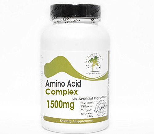 Naturetition Amino Acid 1500mg Complex Supplement - 200 Capsules | No Additives, Non-GMO | Supports Muscle Recovery & Energy Boost for Athletes & Fitness Enthusiasts