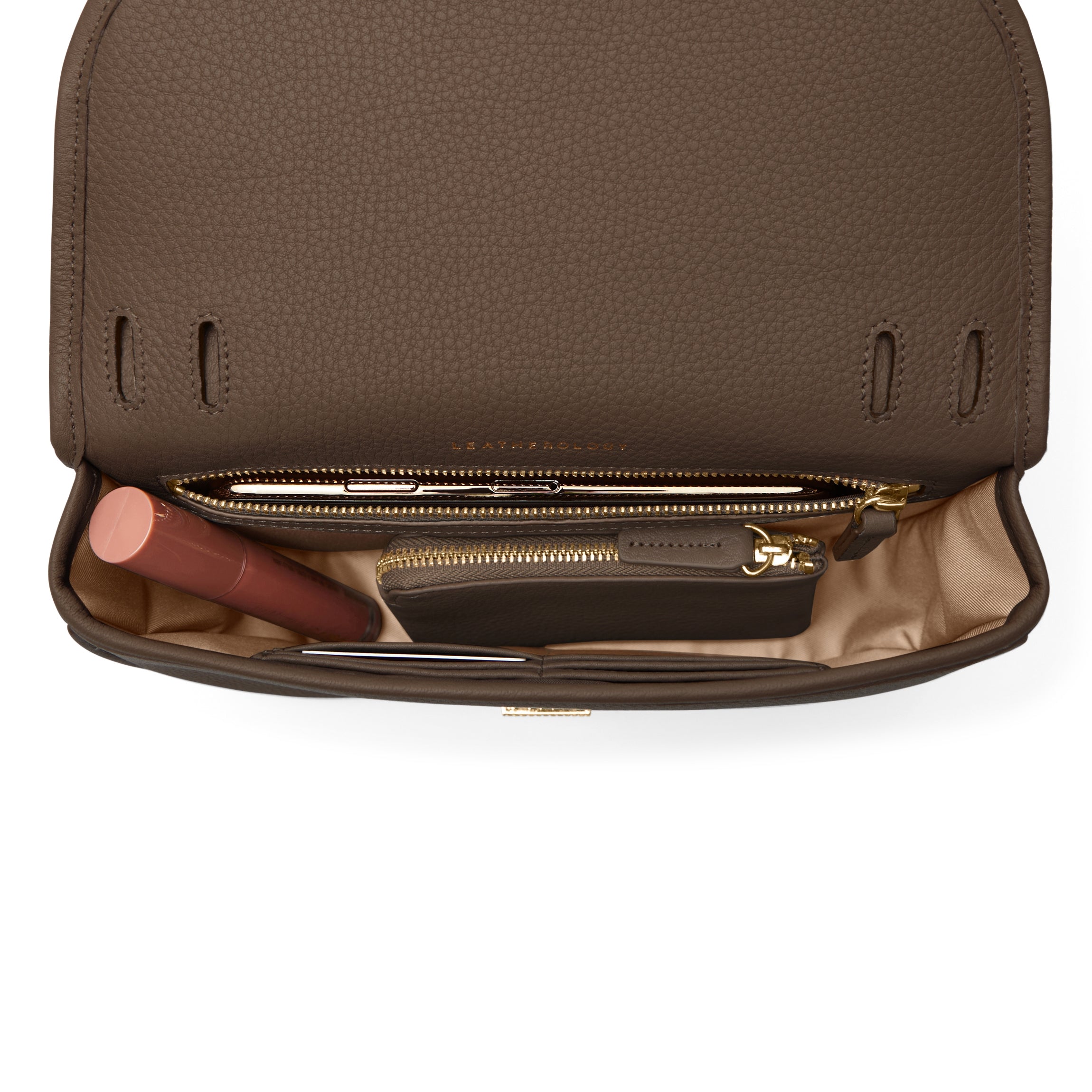 Katy Small Saddle Crossbody Bag in Cocoa Brown - Stylish Leather Purse for Women, Perfect for Everyday Use, Travel & Date Nights