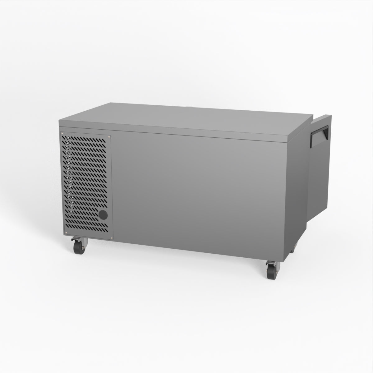 AG 2-Door Commercial Worktop Refrigerator - 700mm Depth Under Counter Fridge for Restaurants, Bars & Kitchens | Energy Efficient Stainless Steel Freezer