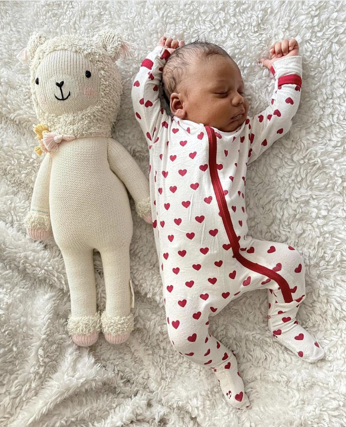 KicKee Full of Hearts Baby Footie Pajamas with Zipper - Soft One-Piece Sleepwear for Boys & Girls - Perfect for Nursery, Bedtime & Playtime