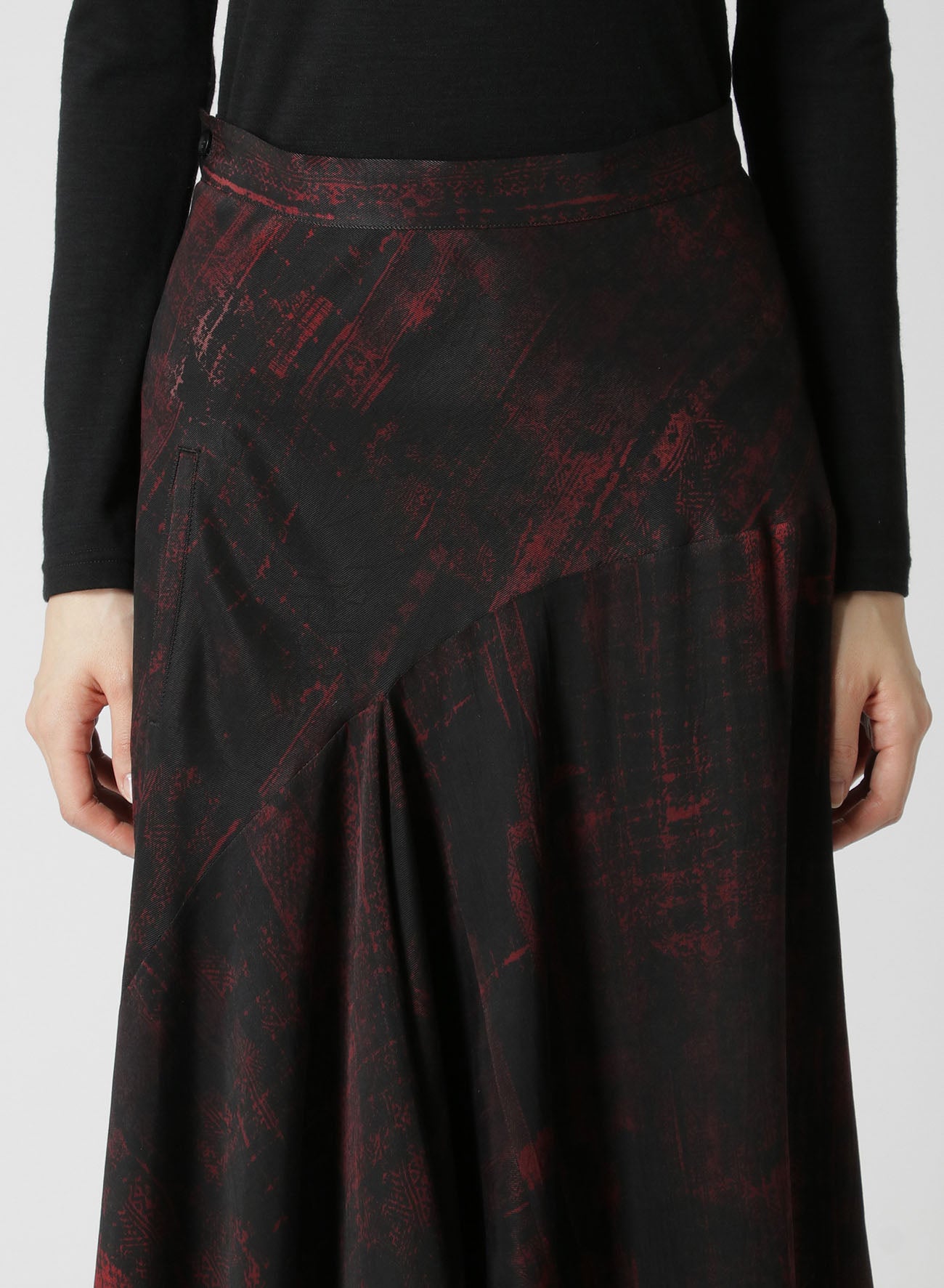 Stylish Cupro/Rayon Twill Asymmetric Flared Skirt for Women | Trendy High Waist A-Line Skirt | Perfect for Office, Party & Casual Outfits