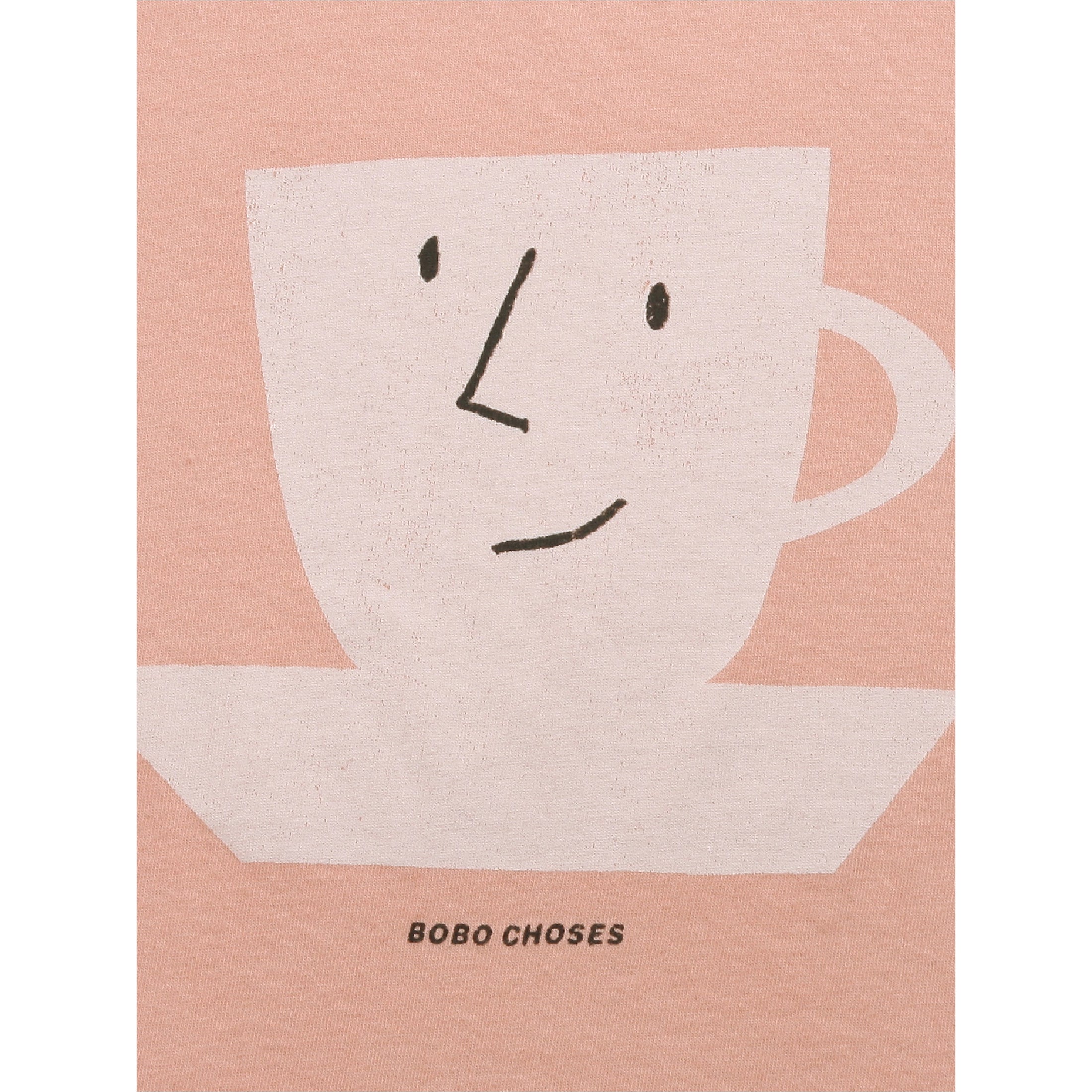 Bobo Choses Kids Long Sleeve Tea Cup Graphic T-Shirt - Soft Cotton Playwear for Boys & Girls - Perfect for School, Playdates & Family Outings