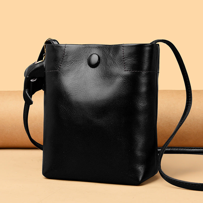 Genuine Leather Mini Crossbody Shoulder Bag for Women - Perfect for Everyday Use, Travel, and Casual Outings