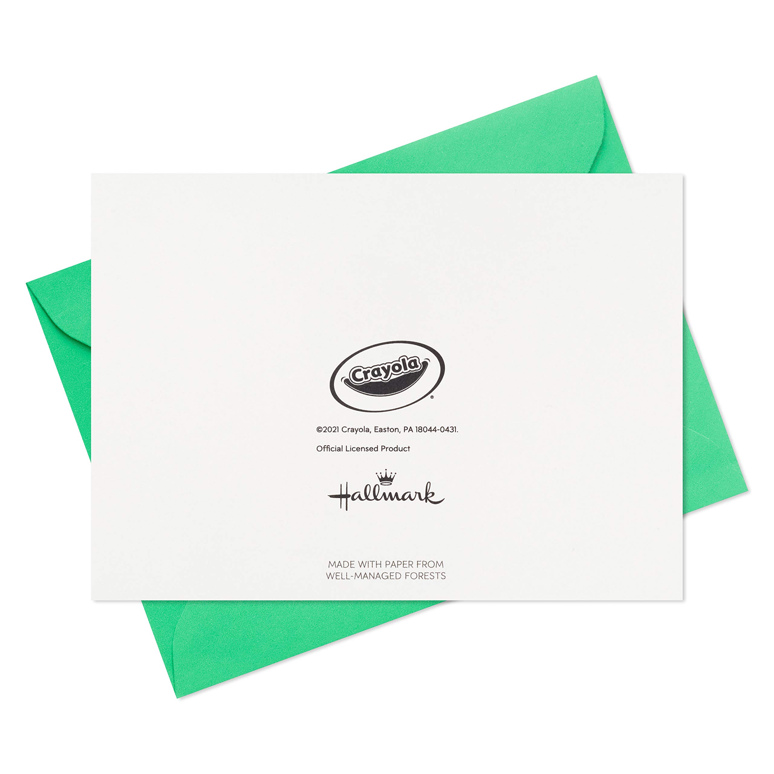 Hallmark All Occasion Crayola Greeting Cards Set - 20 Pack with Birthday, Thank You & Blank Cards for Kids, Teachers & Friends | Perfect for School, Office & Home Celebrations