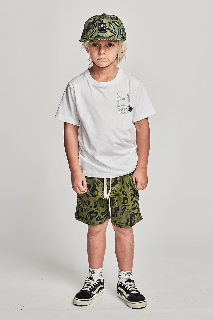 Boys Munster Kids Graphic T-Shirt - Funny Toothpick Design in White | Casual Wear for School, Playdates & Everyday Outfits