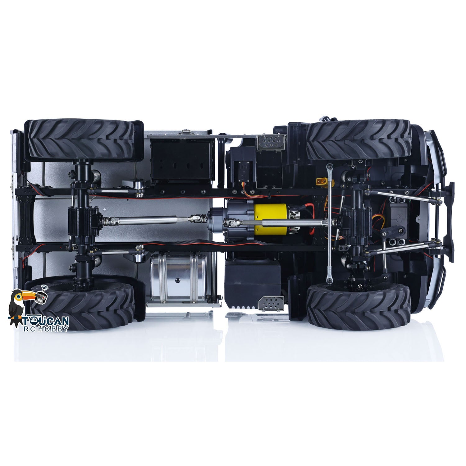1:10 Scale 4WD U423 4X4 RC Rock Crawler Off-Road Remote Control Car - FlySky I6S Radio, PNP Ready, Assembled & Painted - Perfect for Hobbyists, Backyard Crawling & Trail Adventures