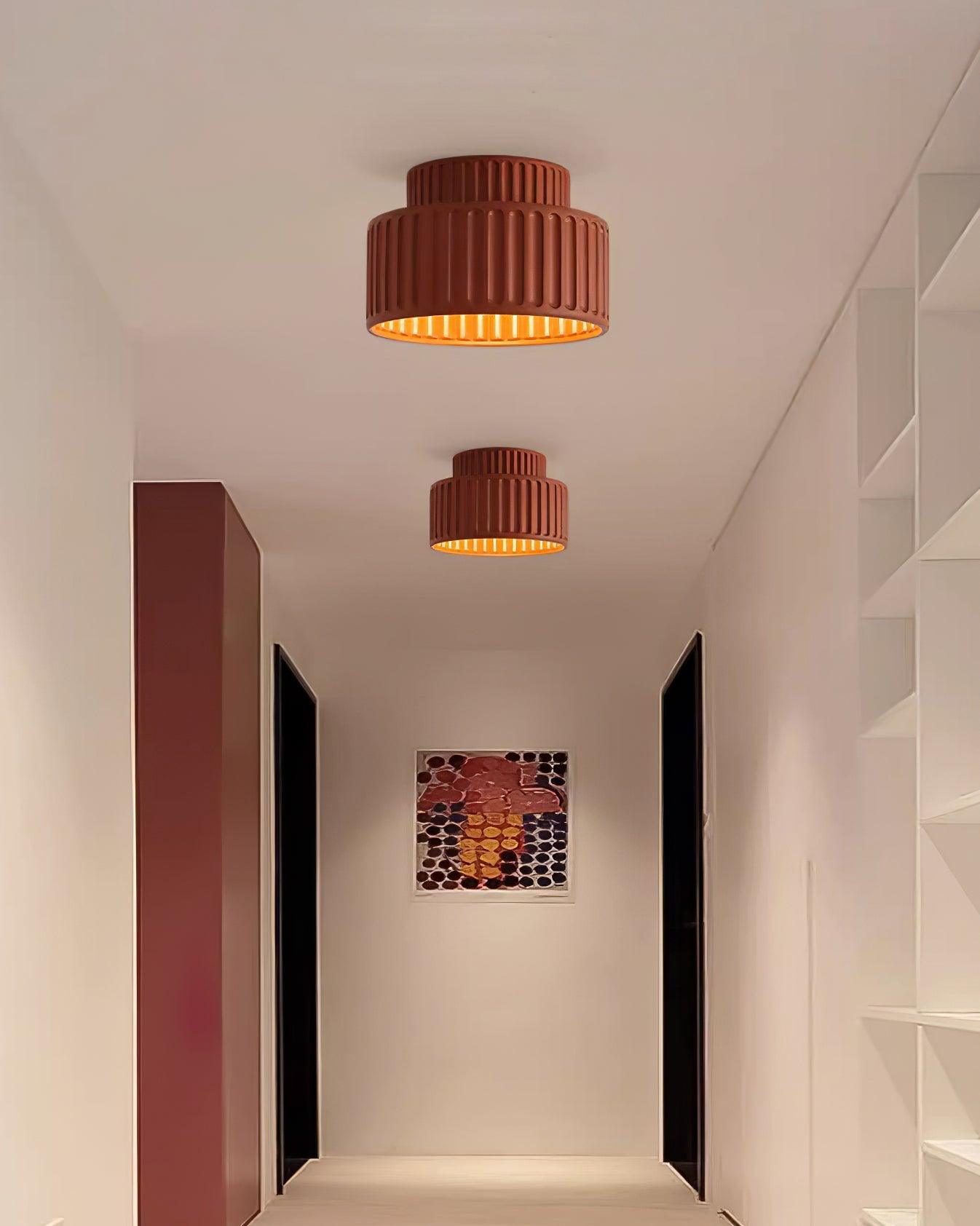 Modern Kami Ceiling Lamp - Elegant LED Flush Mount Light Fixture for Bedroom, Living Room & Kitchen - Energy Saving Home Lighting Solution
