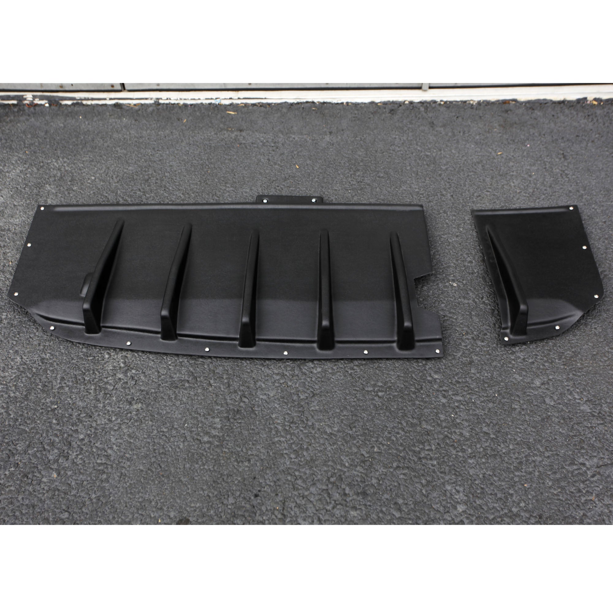 HT Autos Two Piece Rear Diffuser for 2002-2007 Subaru WRX/STI Sedan - Carbon Fiber Style Upgrade for Enhanced Aerodynamics & Sporty Look - Perfect for Street Racing & Car Shows