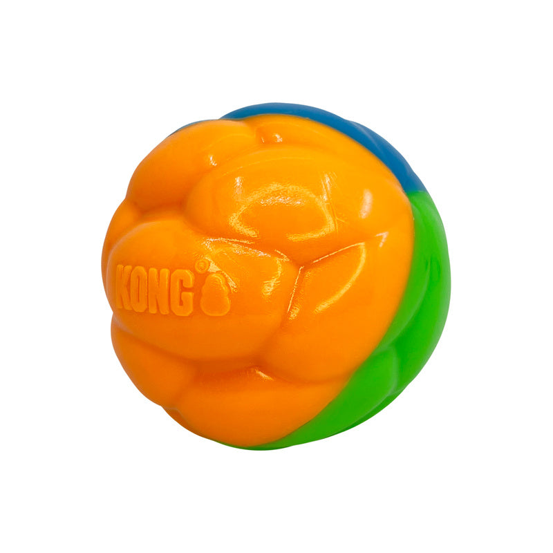 Kong High Visibility Twistz Dog Toy - Reflective & Durable Chew Ball for Playtime, Fetch & Training - Perfect for Day & Night Outdoor Activities