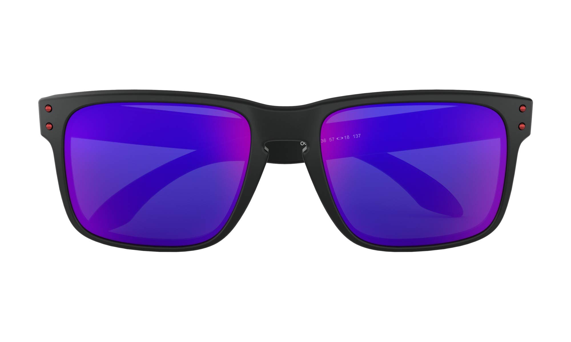 Oakley Holbrook Sunglasses - Matte Black Frame with Positive Red Iridium Lens | Polarized UV Protection for Men & Women | Perfect for Driving, Running & Outdoor Sports