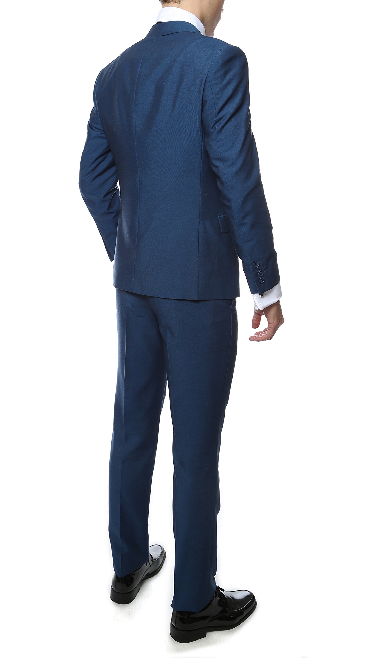 Men's Hudson Slim Fit 2 Piece Suit - Premium Tailored Business & Wedding Suit for Formal Occasions