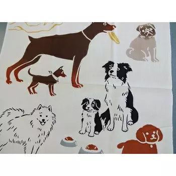 Kenema Tenugui - Japanese Traditional Hand Dyed Dog Breeds Cotton Cloth | Perfect for Pet Gifts, Home Decor & Japanese Culture Enthusiasts
