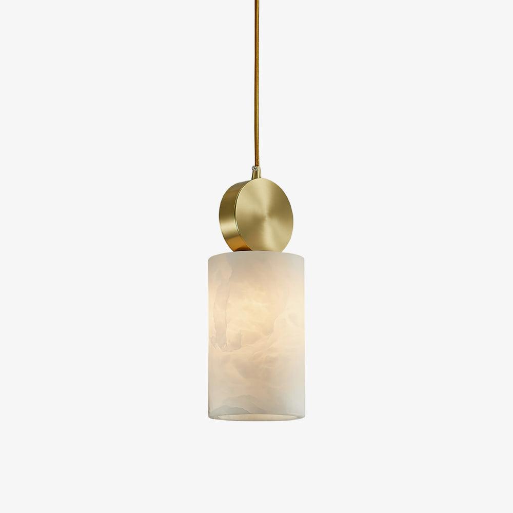 Etruscan Alabaster Pendant Light - Handcrafted Vintage Ceiling Fixture for Dining Room, Kitchen Island & Bedroom Lighting