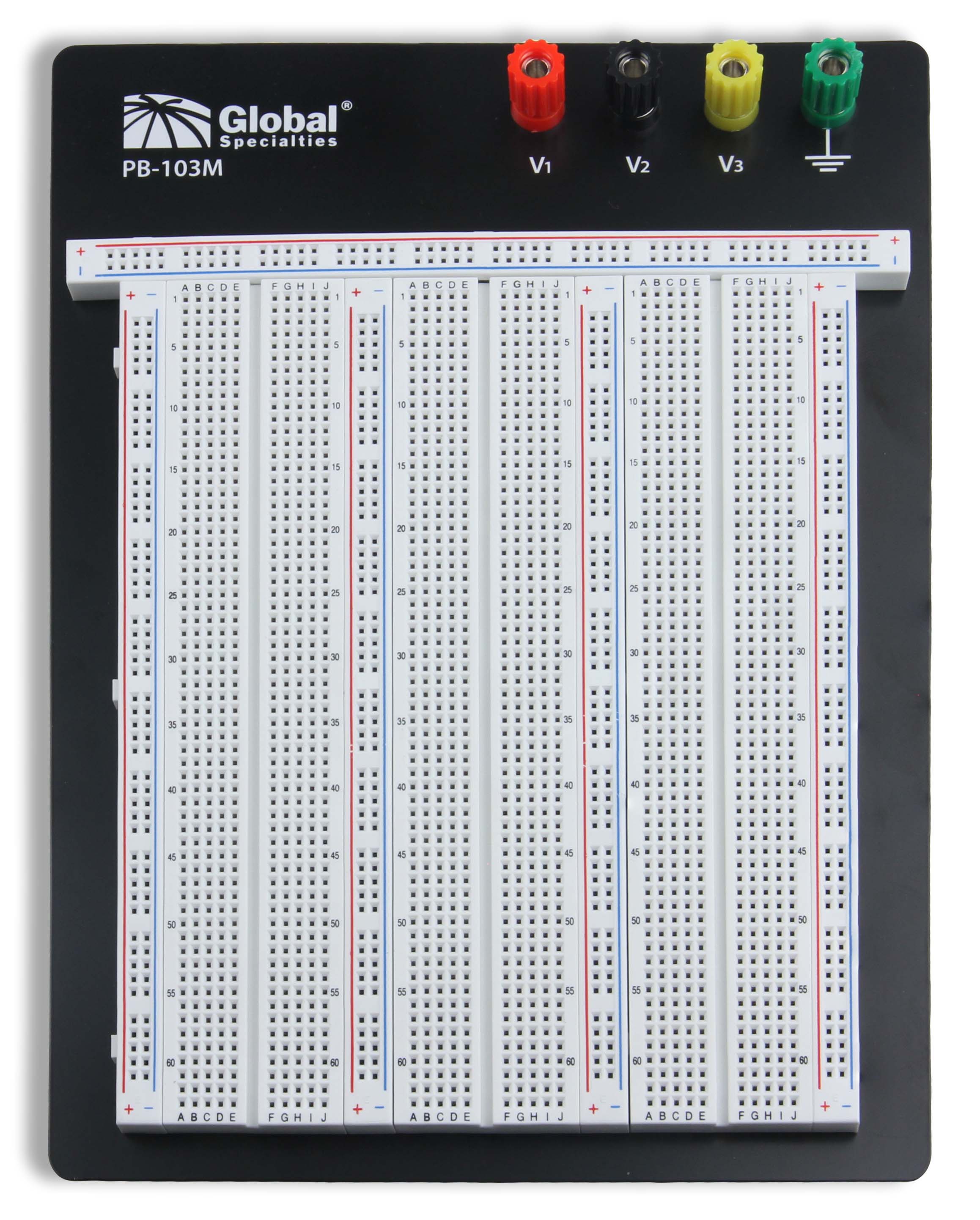 Solderless Proto Board PB 103M - Global Specialties Breadboard for Electronics Prototyping | Perfect for Arduino, Raspberry Pi & DIY Projects