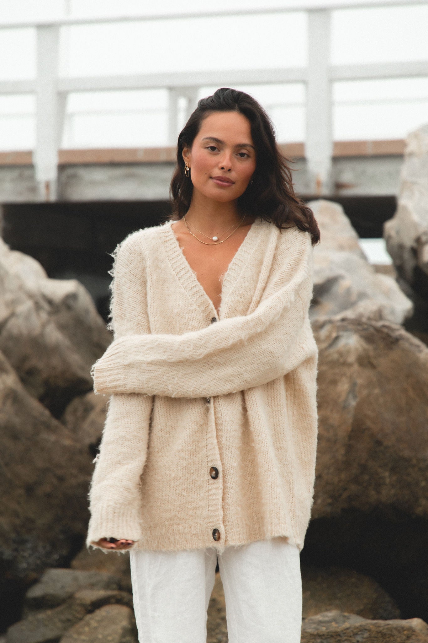 Amelia Button Down Cardigan for Women - Soft & Stylish Open Front Sweater | Perfect for Office, Casual Outfits & Layering