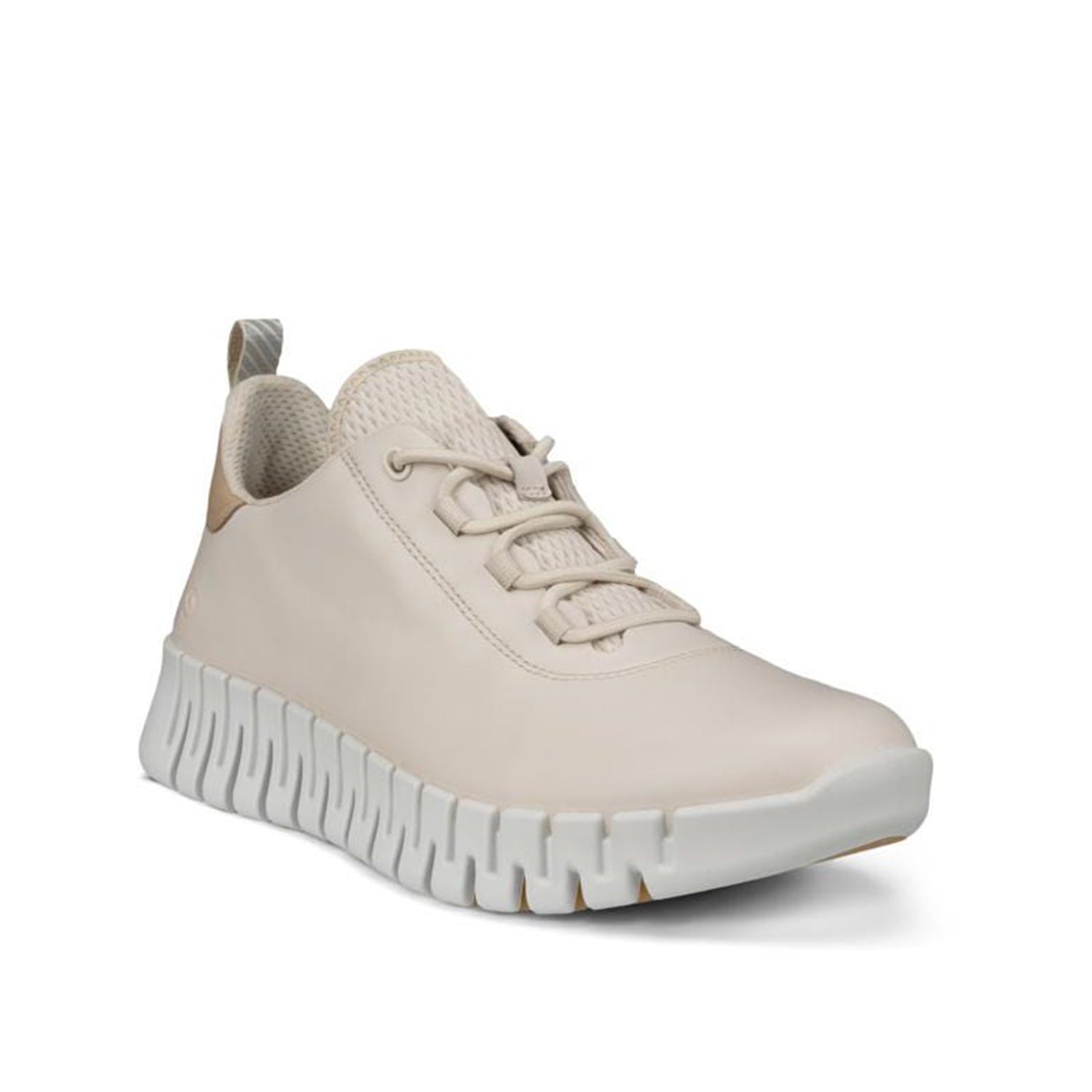 ECCO Women's Gruuv Sneaker Lea - Lightweight Comfortable Walking Shoes in Limestone/Powder | Casual Fashion Sneakers for Women | Perfect for Daily Wear, Travel & Outdoor Activities
