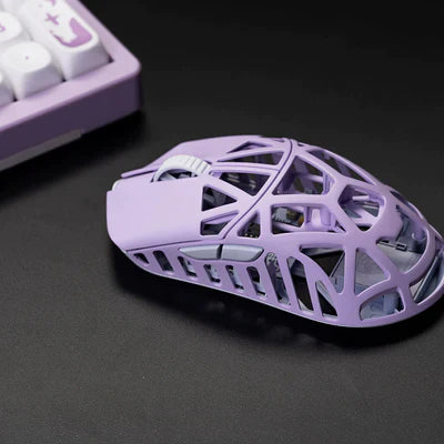 WLmouse Beast X Mini Magnesium Wireless Gaming Mouse - Lightweight, Durable & Ergonomic Design for PC & Mac Gamers - Perfect for FPS, MOBA & Esports (White/Yellow)