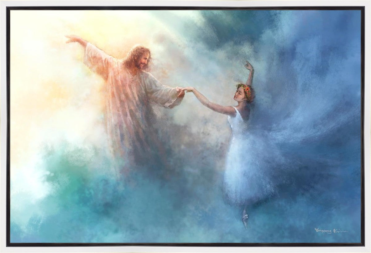 Elegant Pas de Deux Gallery Wrap Canvas Art - Perfect for Home Decor, Ballet Themed Rooms & Dance Studio Wall Art