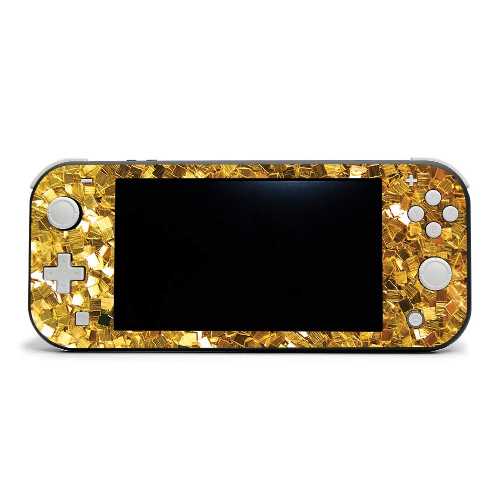 Premium Nintendo Switch Lite Skin - Gold Chips Design | Protective Vinyl Decal Wrap Cover | Durable, Easy to Apply & Remove | Made in USA | Perfect for Gaming Protection & Customization