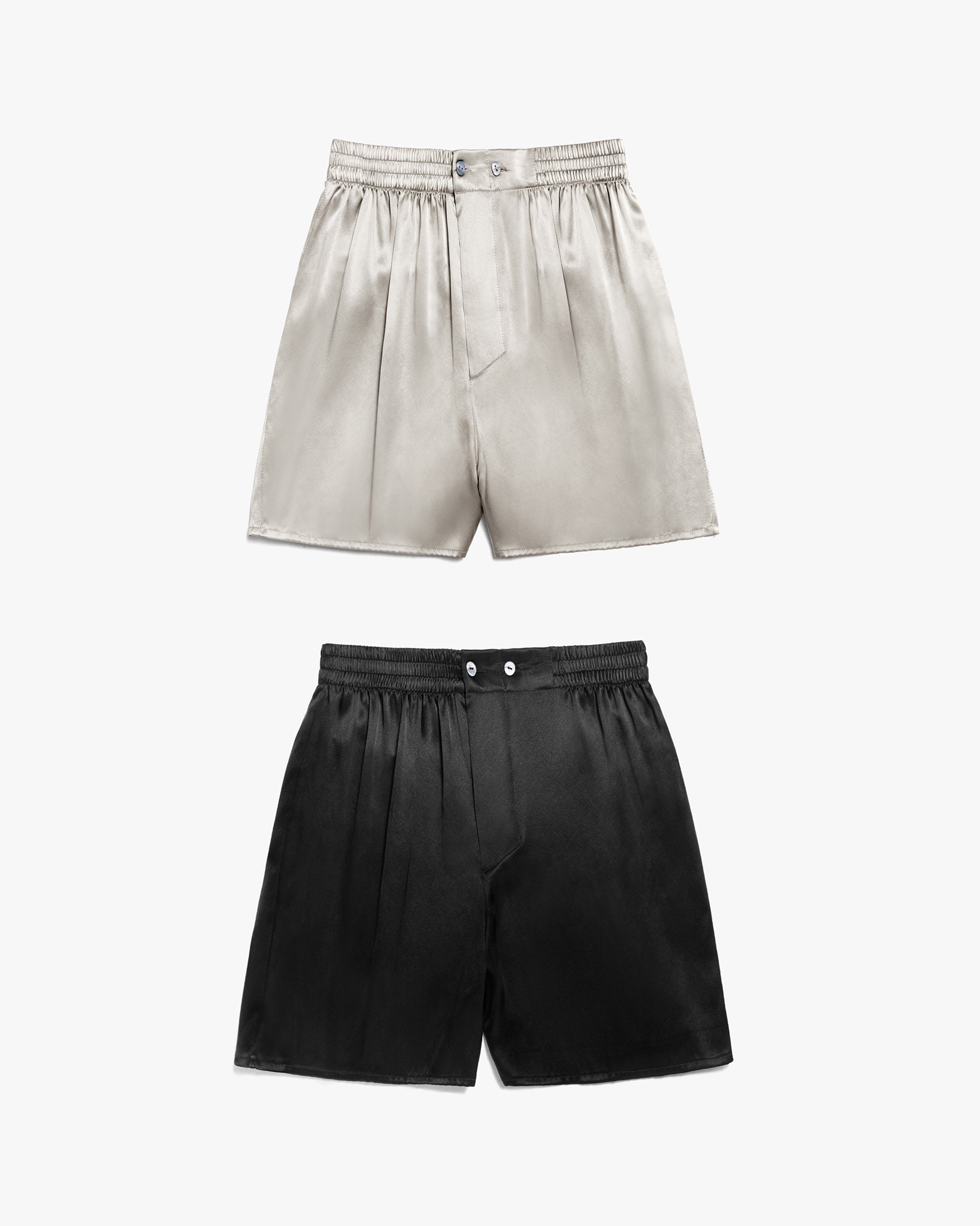 Premium Silk Boxer Shorts for Men - Luxury Fitted & Draping Design - Comfortable Sleepwear & Lounge Pants for Home, Travel & Special Occasions