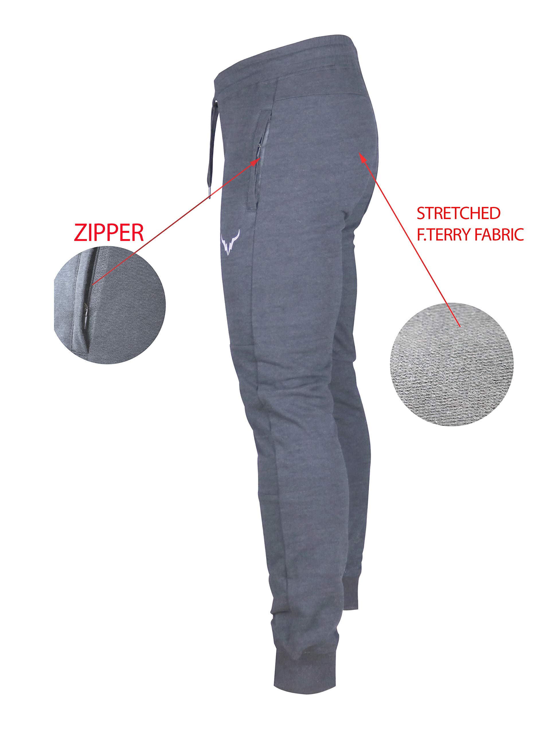 Premium Slim Fit Workout Pants for Men - Athletic Jogger Fitness Gym Sweatpants | Moisture-Wicking & Breathable | Ideal for Running, Training & Casual Wear