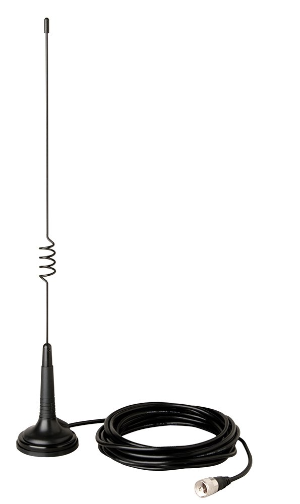 Cobra 19 MINI AM/FM Recreational CB Radio with Cobra HG A1000 18.5 Inch Magnetic Mount CB Antenna - Compact Portable CB Radio for Truckers, Off-Roading & Emergency Communication