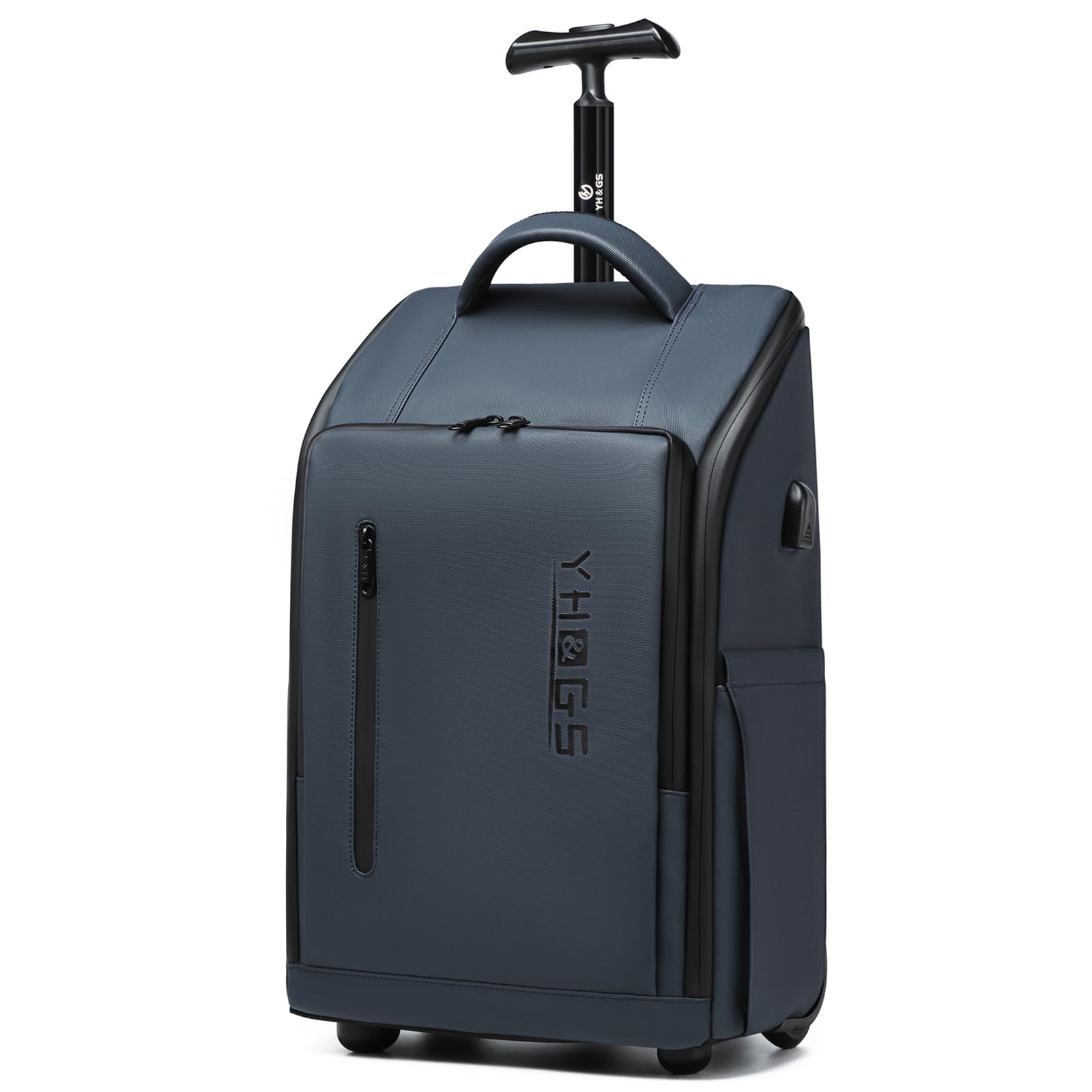 Waterproof Rolling Backpack with Wheels for Business & Travel - 15.6 Inch Laptop Compartment, Carry-On Wheeled Backpack for Commuters & Professionals - Perfect for Airports, Office & Daily Commute