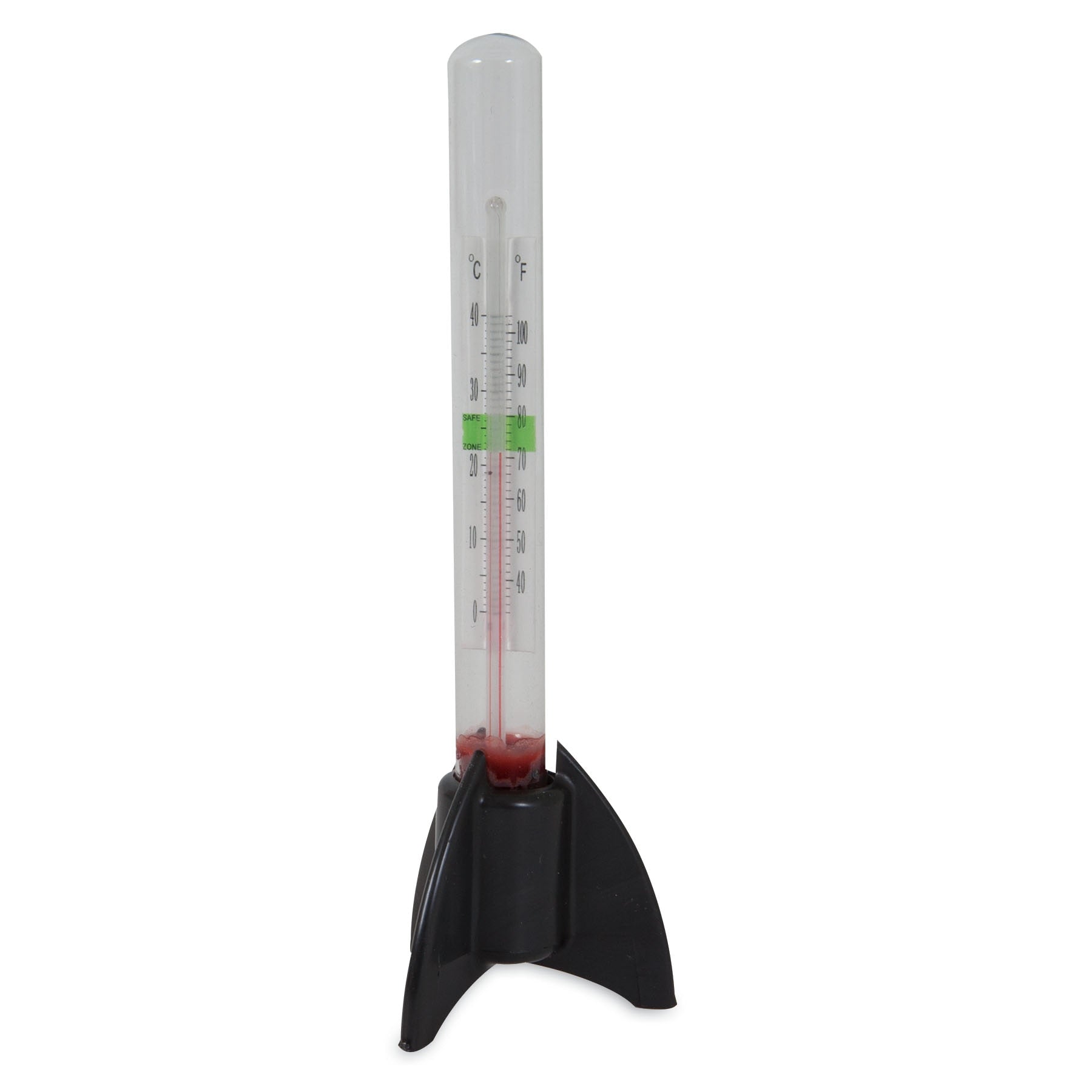 JW Fusion Standing Aquarium Thermometer - Accurate Digital Fish Tank Water Temperature Gauge for Freshwater & Saltwater Aquariums - Perfect for Home, Office, and Classroom Fish Tanks