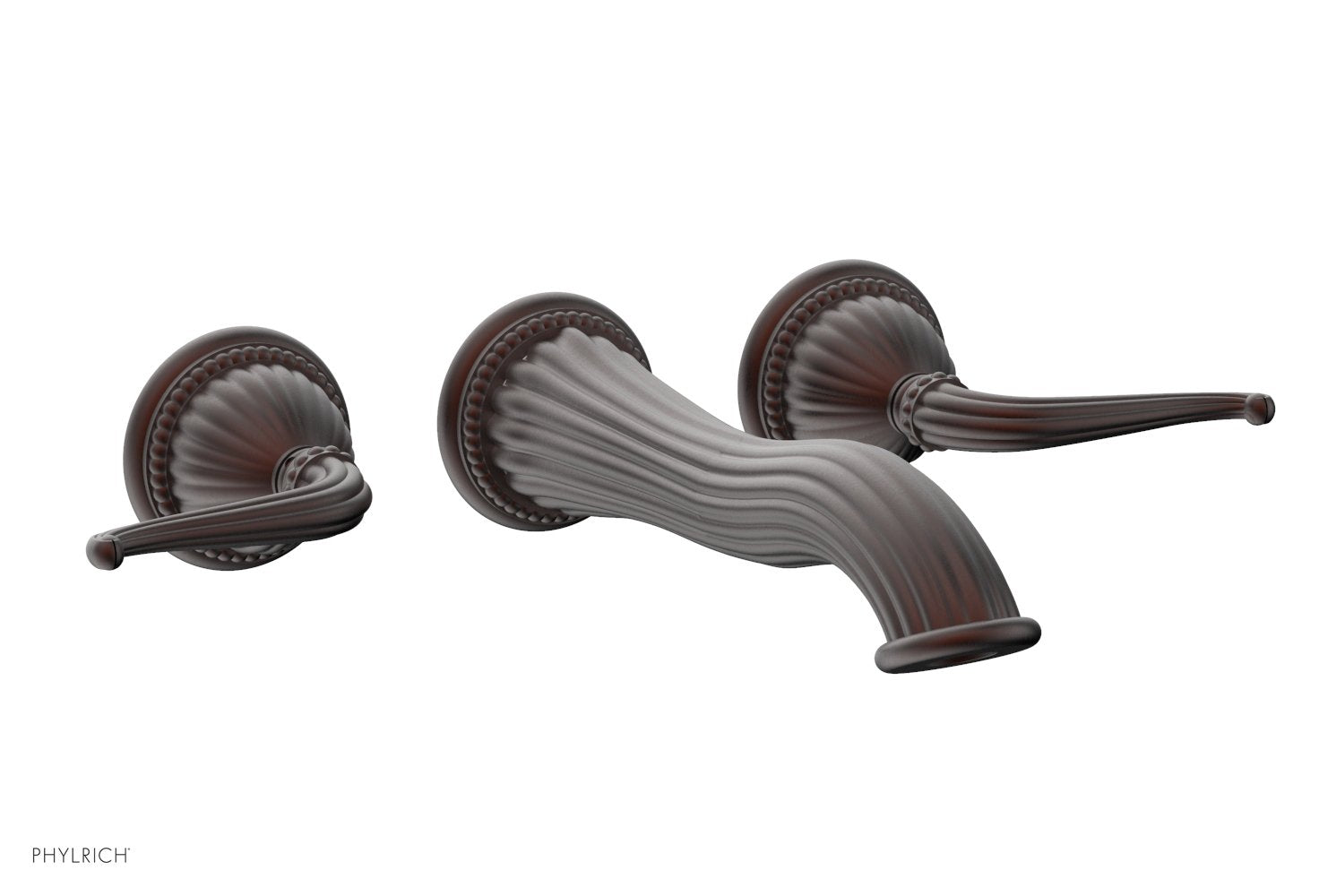 GEORGIAN & BARCELONA Wall Lavatory Set Lever Handles WL141 - Bathroom Sink Faucet for Modern & Traditional Decor - Perfect for Home, Hotel, and Commercial Use