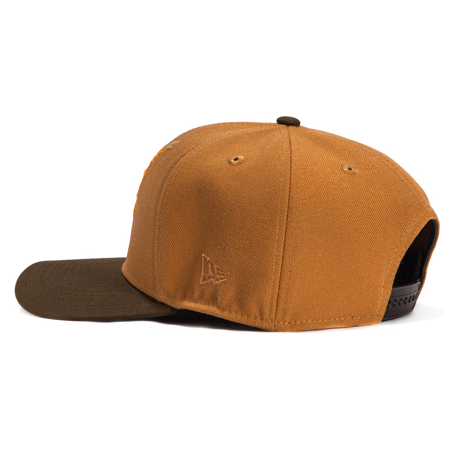 New Era 9Seventy Phoenix Suns Triangle Logo Stretch Snapback Hat - Khaki & Brown | NBA Fan Gear for Men & Women | Perfect for Basketball Games & Streetwear Fashion