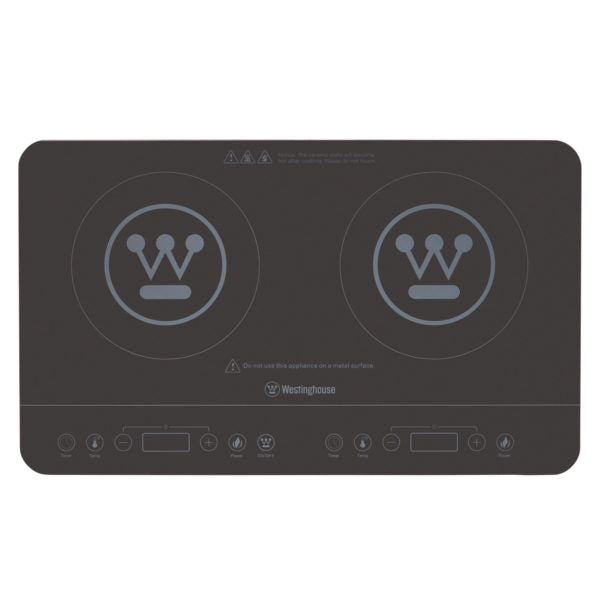 Portable Twin Induction Cooktop WHIC02K - 2 Burner Electric Stove for Fast Cooking | Perfect for Home, Kitchen, RV & Outdoor Use