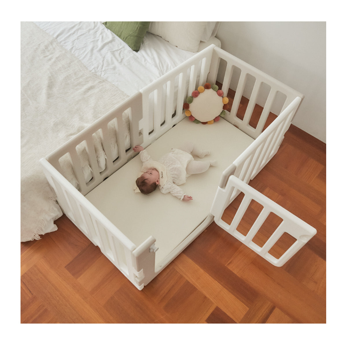 Caraz 5+1 Baby Play Mat - Non-Toxic Foam Floor Tiles for Nursery & Playroom - Soft Crawling Mat for Infants & Toddlers (Perfect for Daycare, Home Play Area & Learning Space)