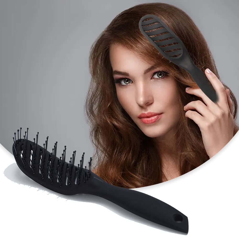 **Premium Vent Hair Brush for Men & Women - Detangling Wet & Dry Hair with Massage Comfort - Ideal for All Hairstyles, Travel & Salon Use**