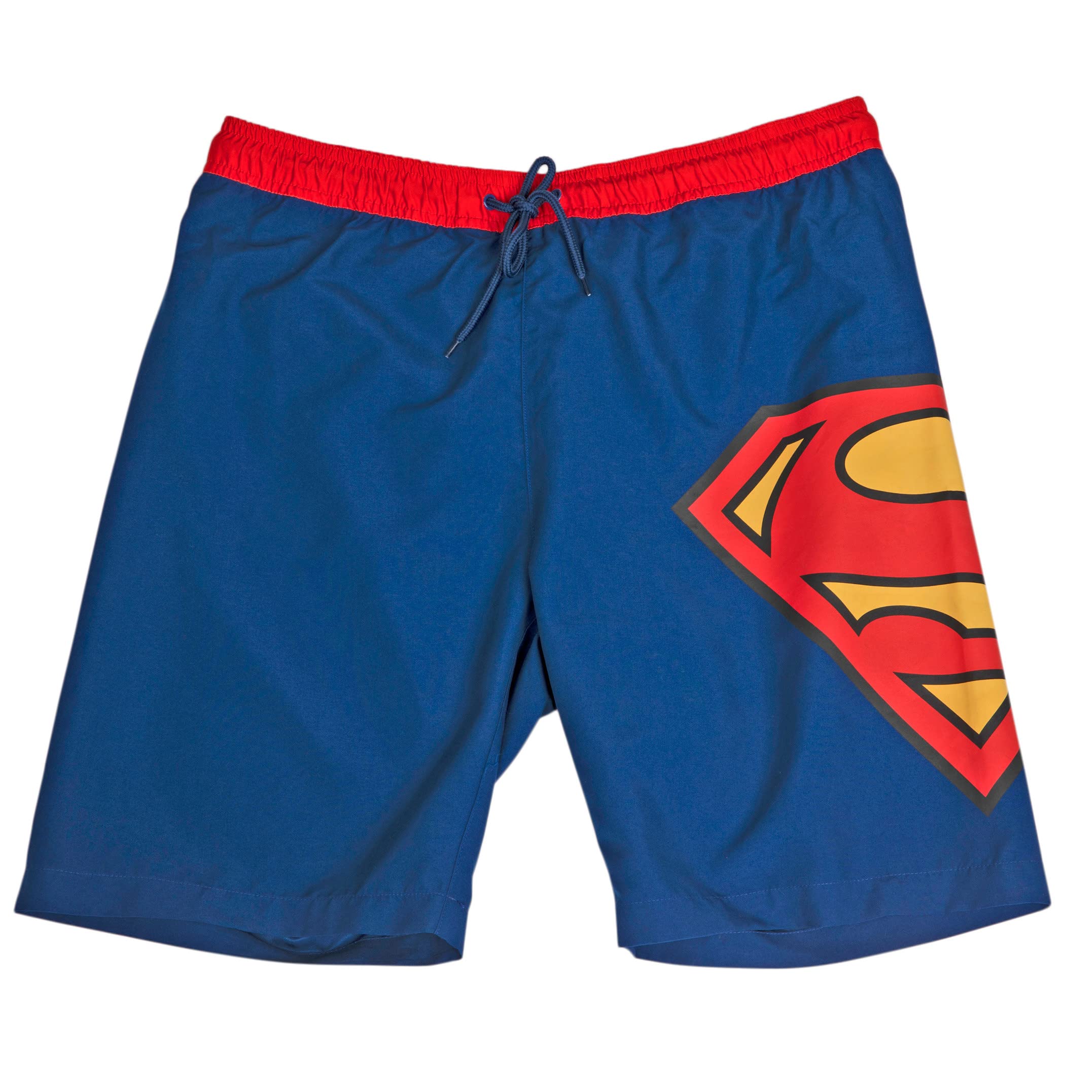 Superman Men's Swim Trunks - Quick Dry Board Shorts for Swimming, Surfing & Beach - Comfortable & Stylish Swimwear for Summer Vacation & Pool Party